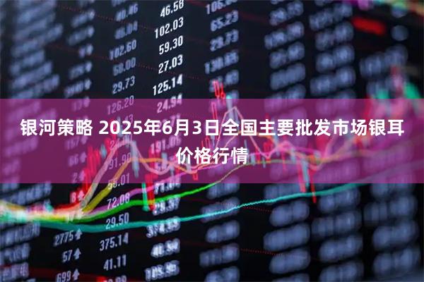 银河策略 2025年6月3日全国主要批发市场银耳价格行情